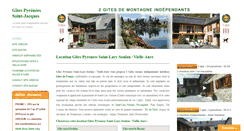 Desktop Screenshot of gite-pyrenees-st-jacques.com